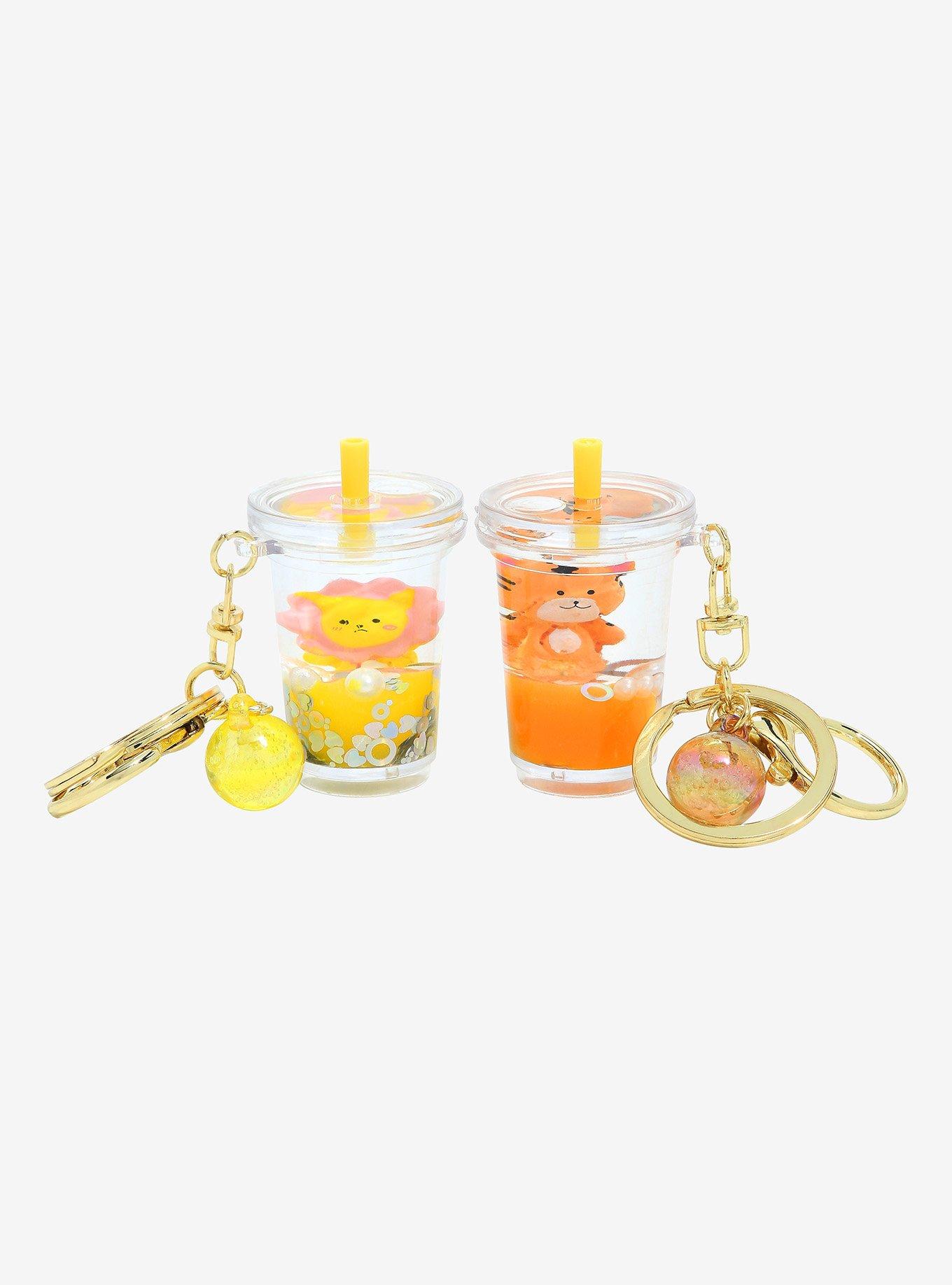 Chibi Zoo Animals Floating Cups Blind Bag Keychain, , alternate