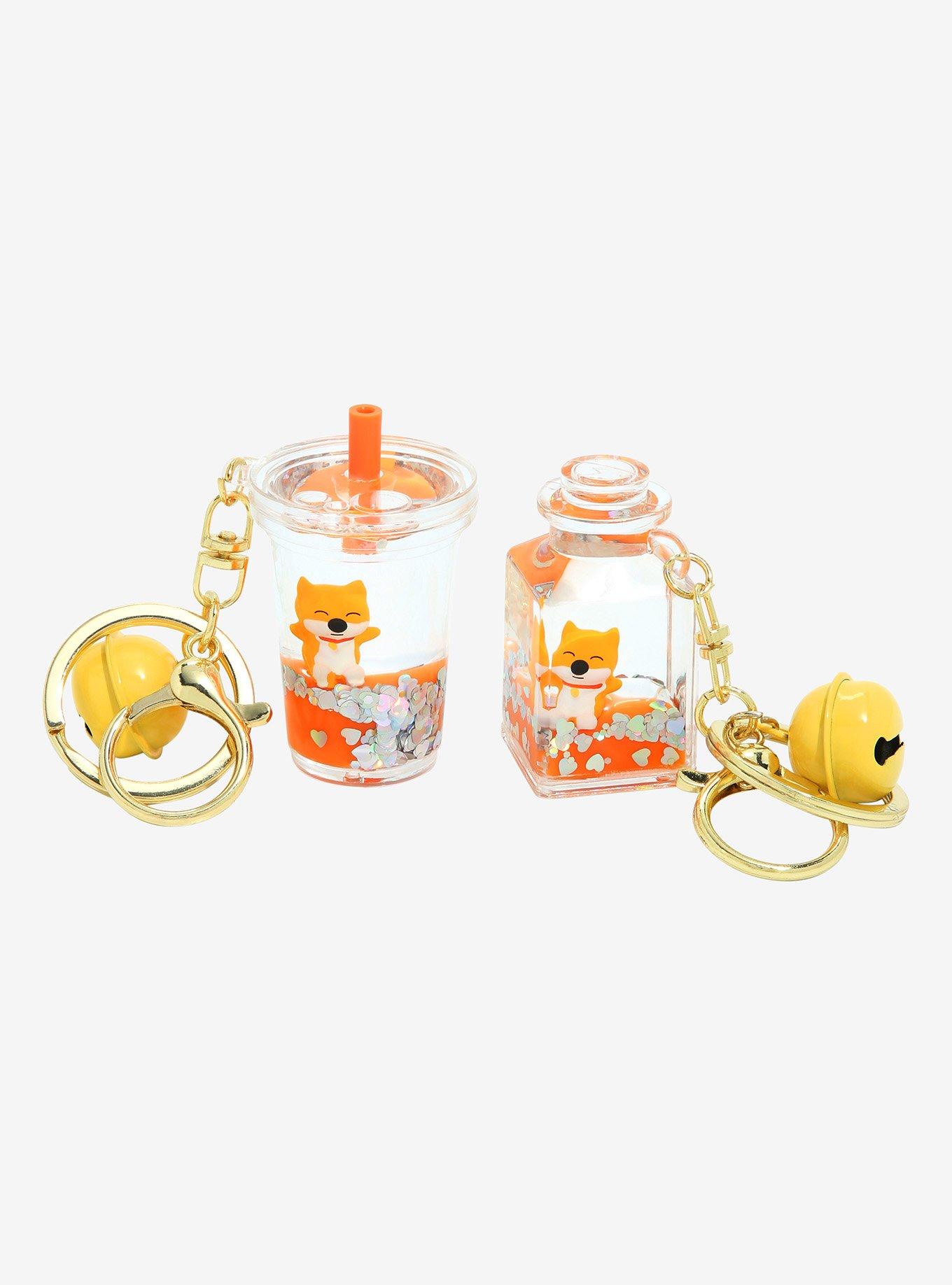 Chibi Shiba Inu Floating Shapes Blind Bag Keychain, , alternate