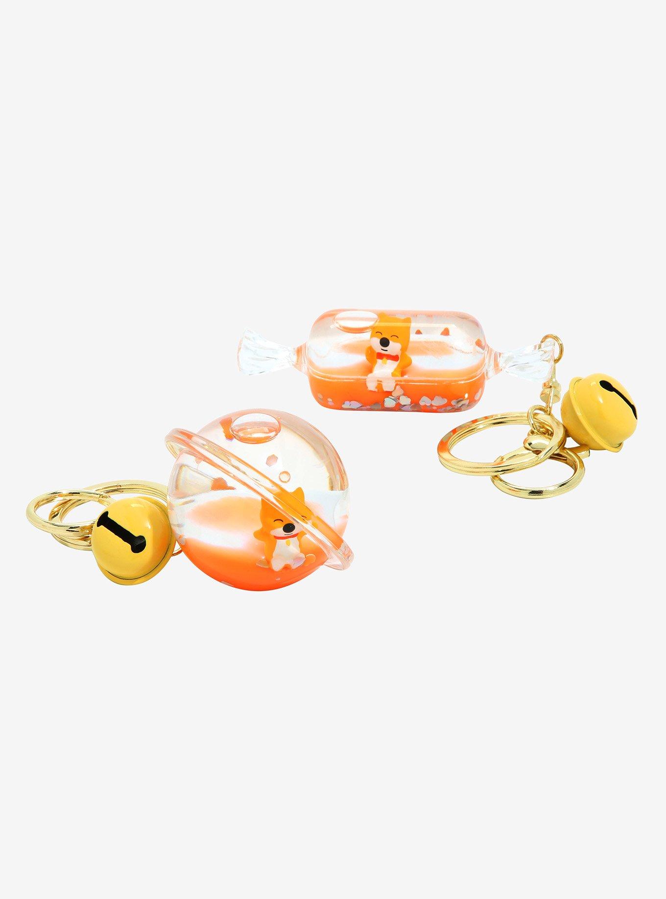 Chibi Shiba Inu Floating Shapes Blind Bag Keychain, , alternate