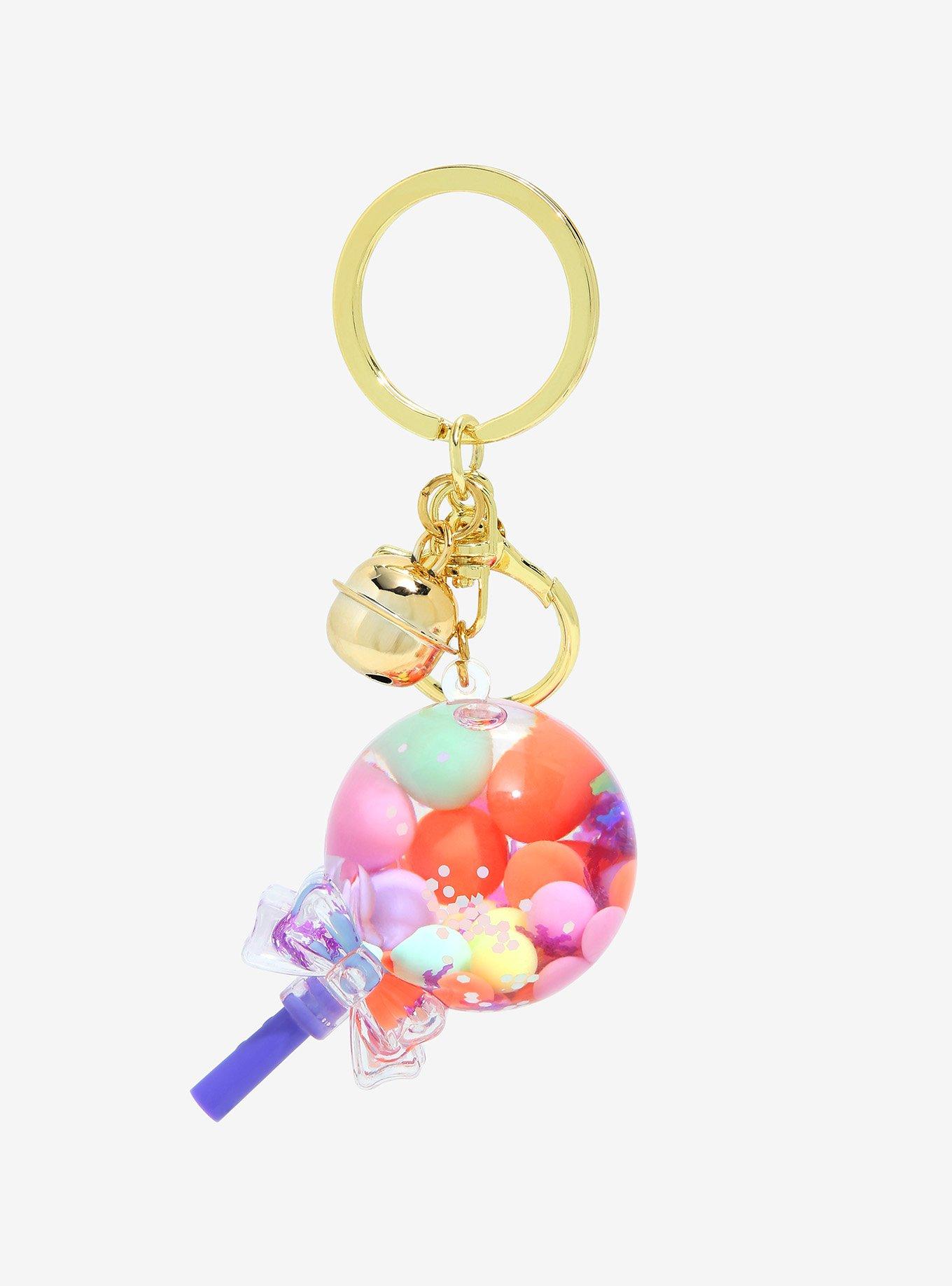 Glitter Lollipop Floating Blind Bag Keychain , , alternate