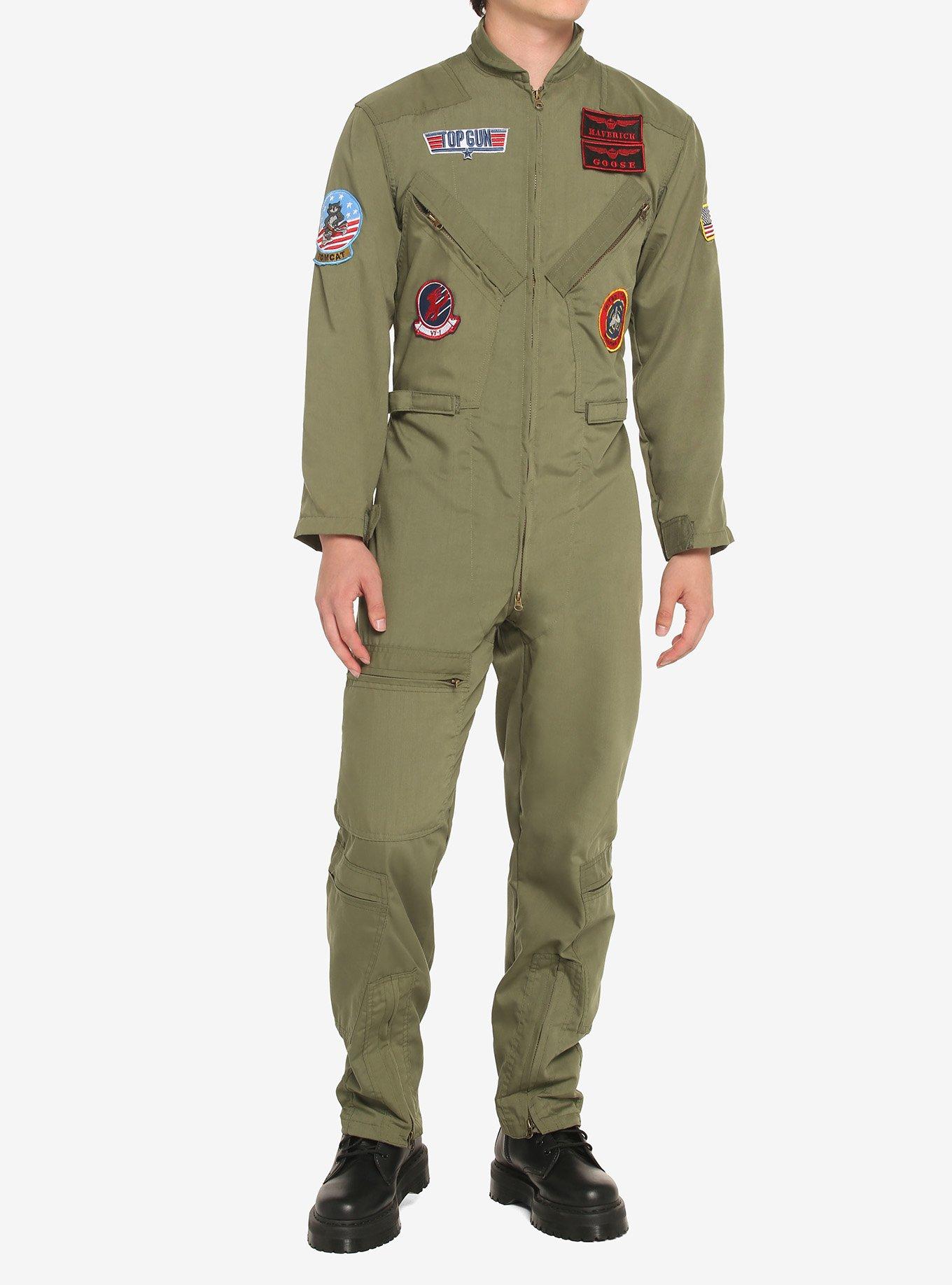 Top Gun Flight Suit Costume Extended Size, MULTI, alternate