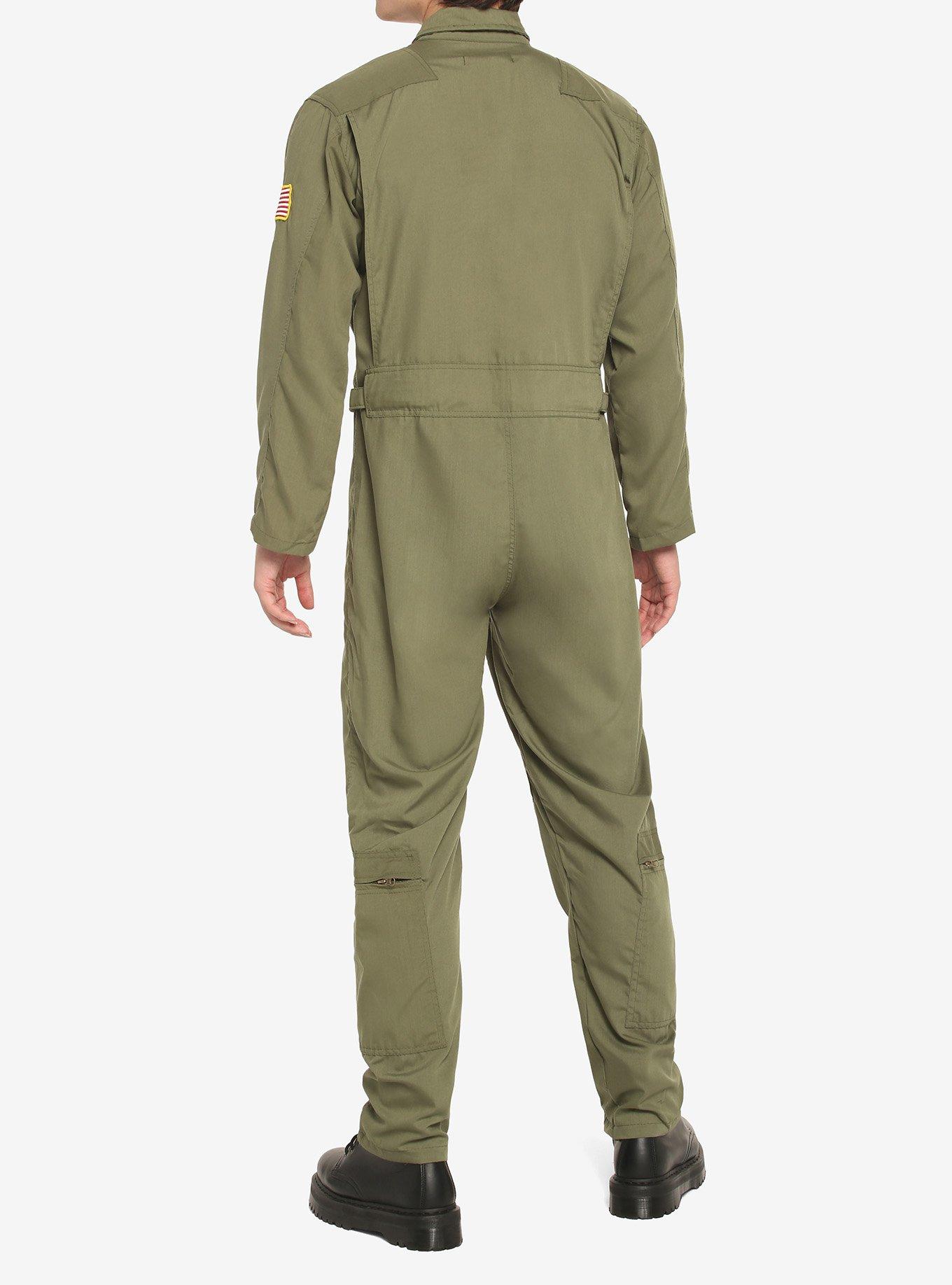 Top Gun Flight Suit Costume Extended Size, MULTI, alternate