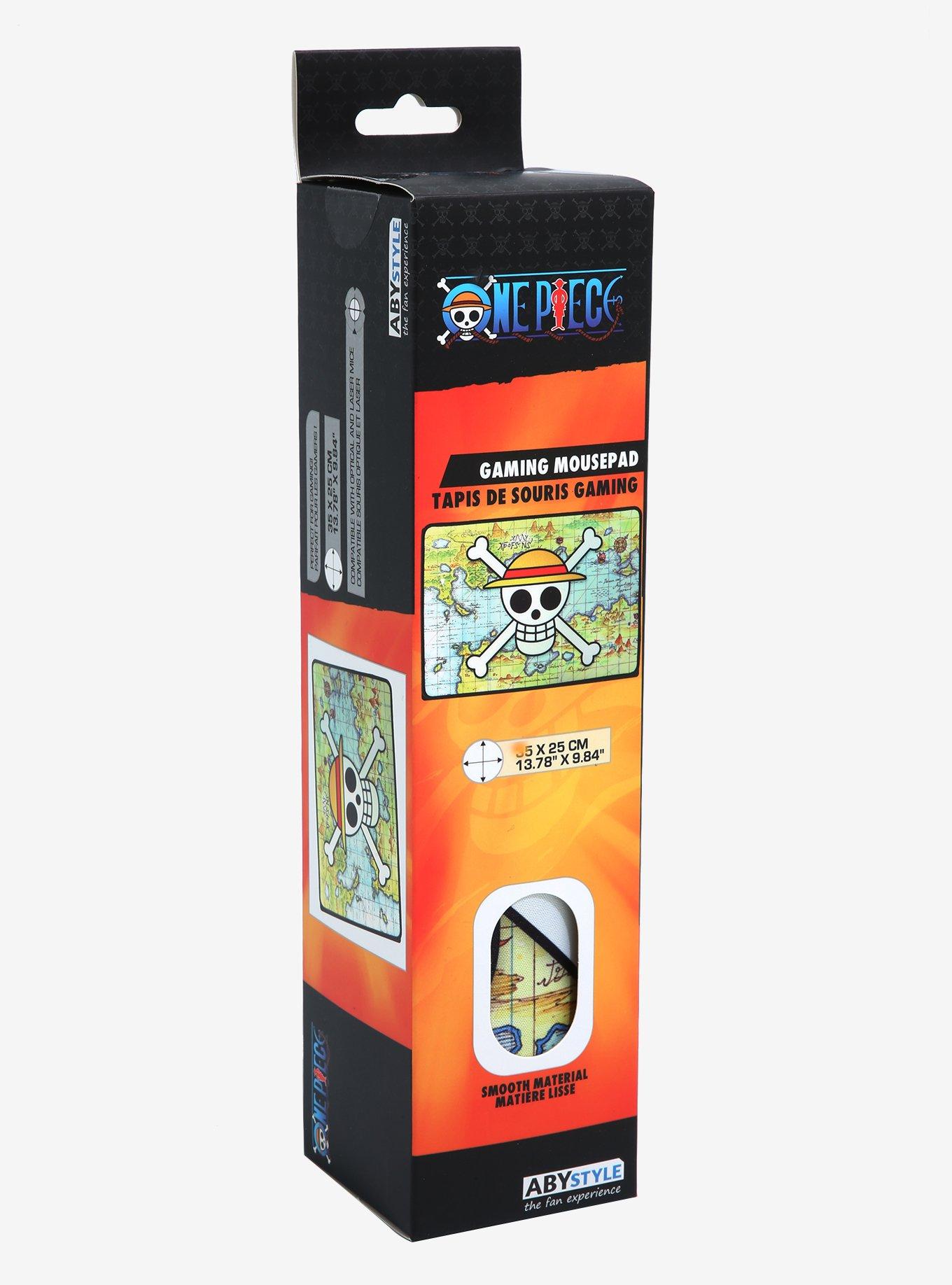 One Piece Straw Hat Pirates Jolly Roger Map Wide Mousepad, , alternate