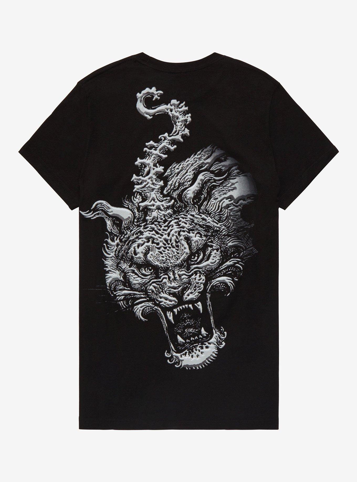 The HU Tiger Dragon T-Shirt, BLACK, alternate