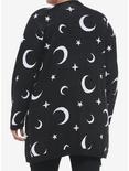 Moons & Stars Girls Open Cardigan Plus Size, BLACK, alternate