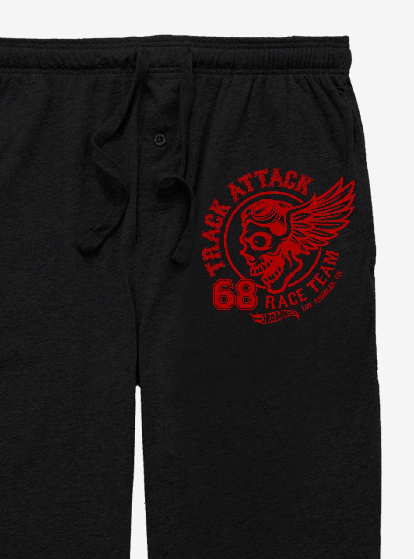 Hot Wheels Track Attack Logo Pajama Pants, BLACK, alternate