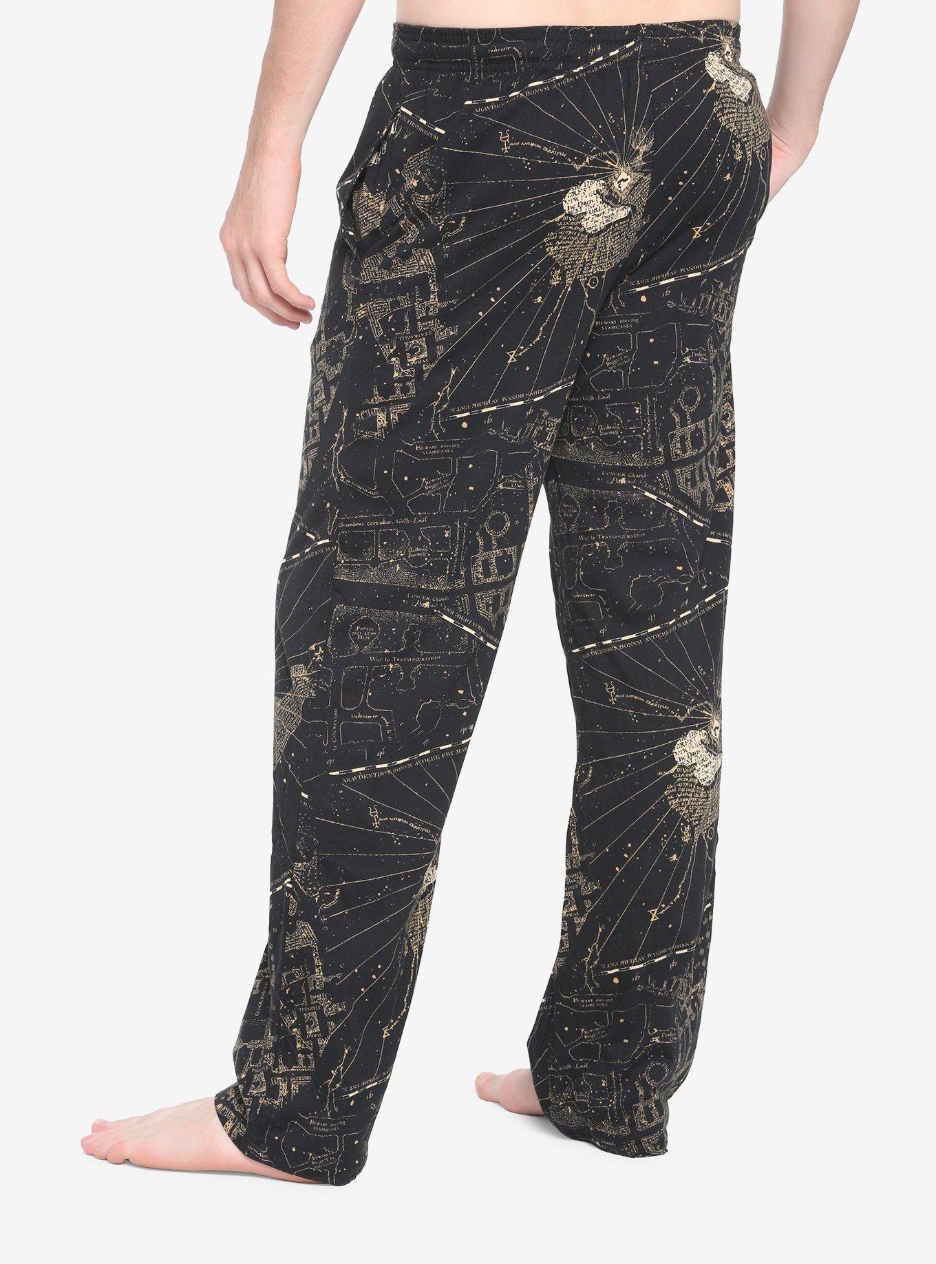 Harry Potter Hogwarts Marauder's Map Pajama Pants, MULTI, alternate