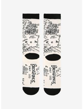 The Lord Of The Rings Map Crew Socks, , hi-res