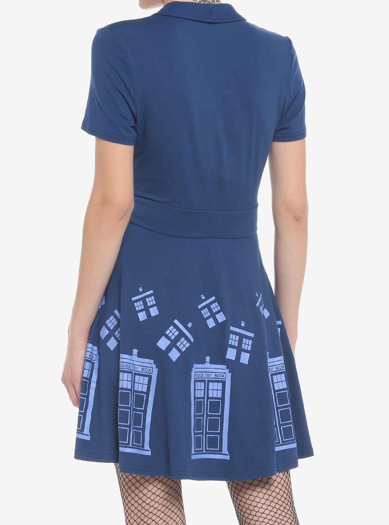 Her Universe Doctor Who TARDIS Retro Dress, DARK BLUE, alternate