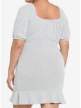 Heather Grey Ruffle Empire Dress Plus Size, HEATHER GR, alternate