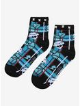 Monster High Frankie Stein Studded Ankle Socks, , alternate