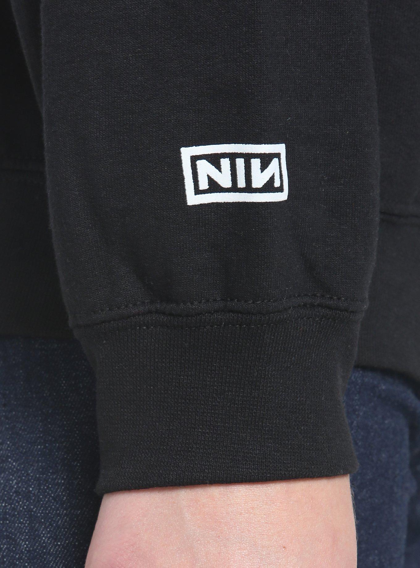 Nine Inch Nails Pretty Hate Machine Boyfriend Fit Girls Sweatshirt, BLACK, alternate
