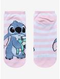 Disney Lilo & Stitch Frog Textured No-Show Socks, , alternate