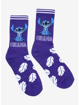 Disney Lilo & Stitch Ohana Leaf Crew Socks, , hi-res