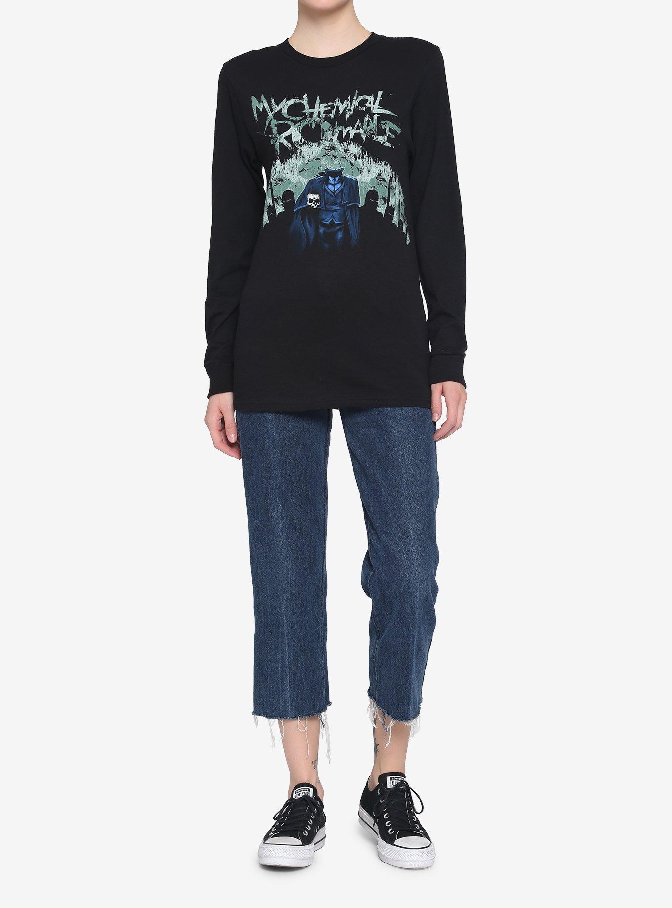 My Chemical Romance Knight Procession Girls Long-Sleeve T-Shirt, BLACK, alternate