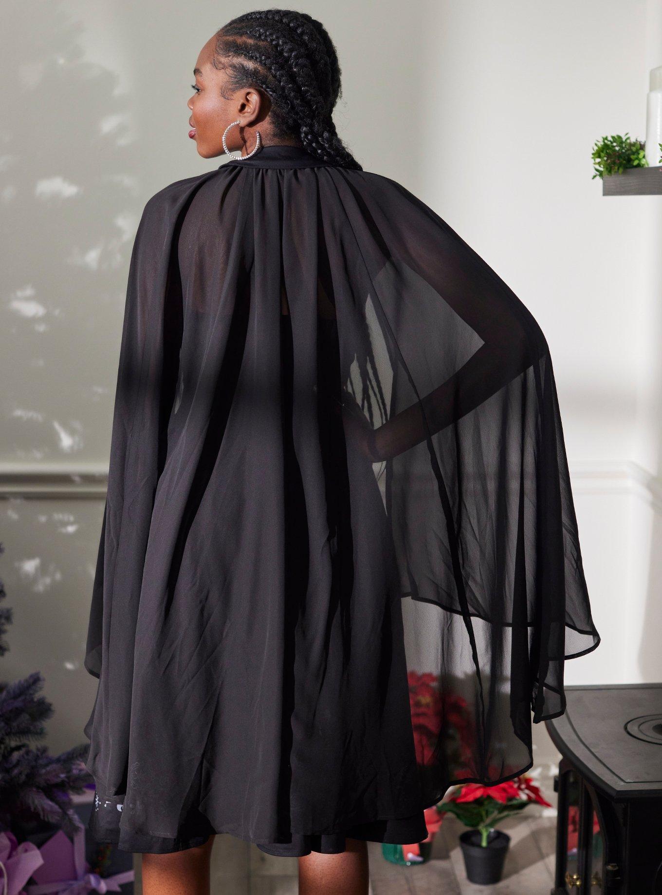 Her Universe Star Wars Darth Vader Cape Dress, BLACK, alternate