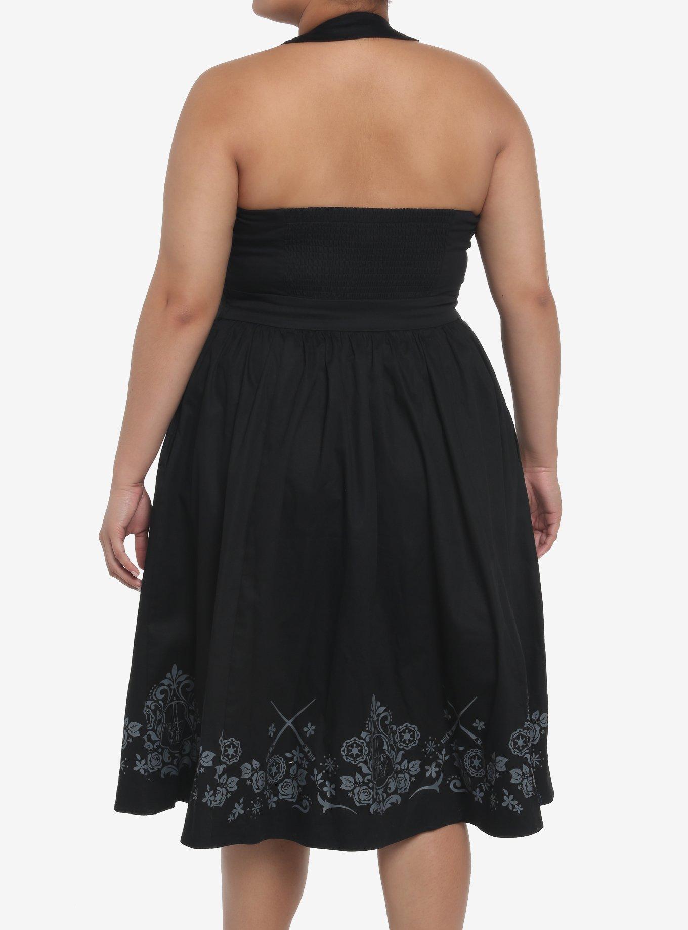 Her Universe Star Wars Darth Vader Cape Dress Plus Size, BLACK, alternate