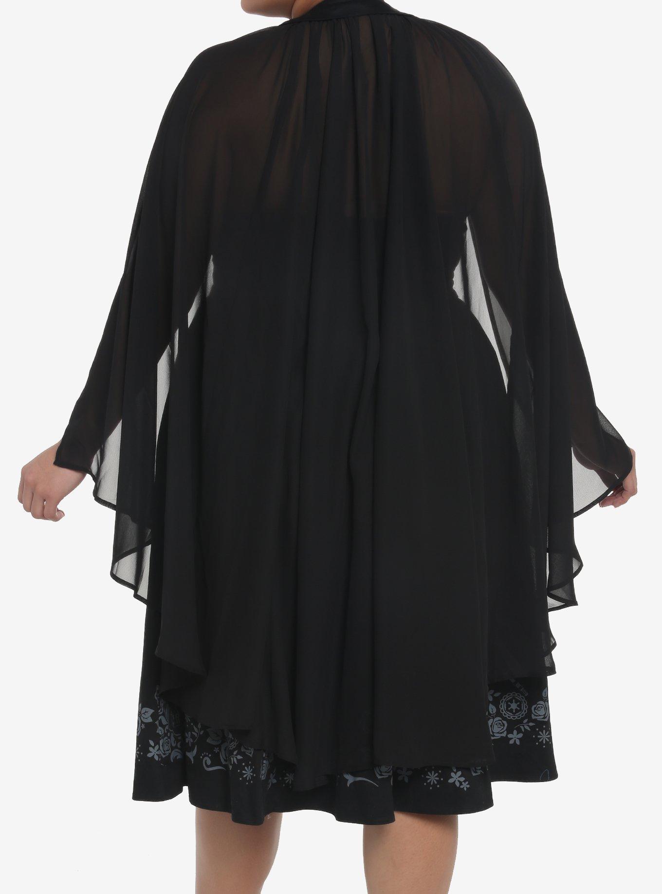 Her Universe Star Wars Darth Vader Cape Dress Plus Size, BLACK, alternate