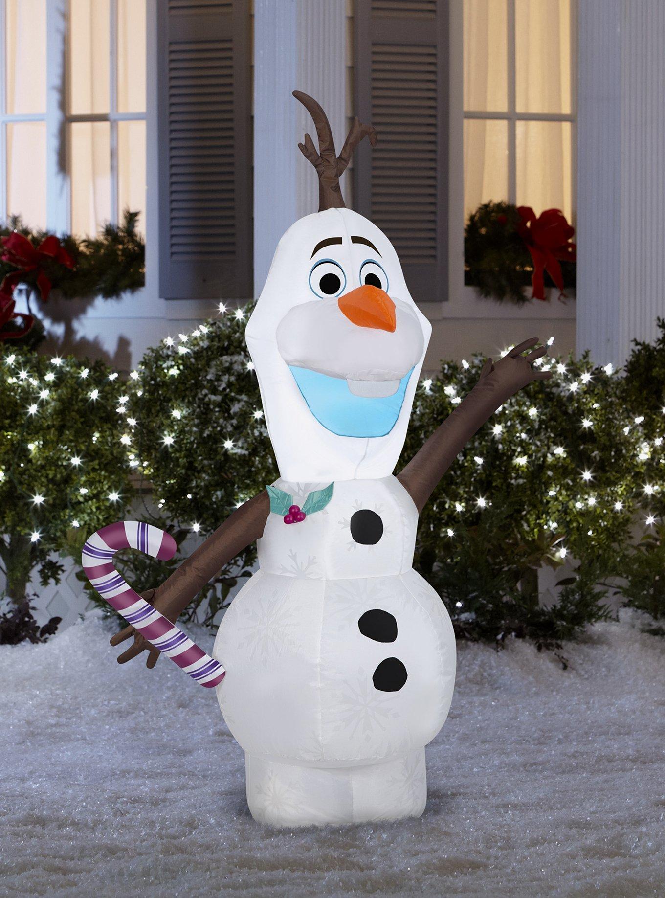 Disney Frozen Olaf With Candy Cane Airblown, , alternate