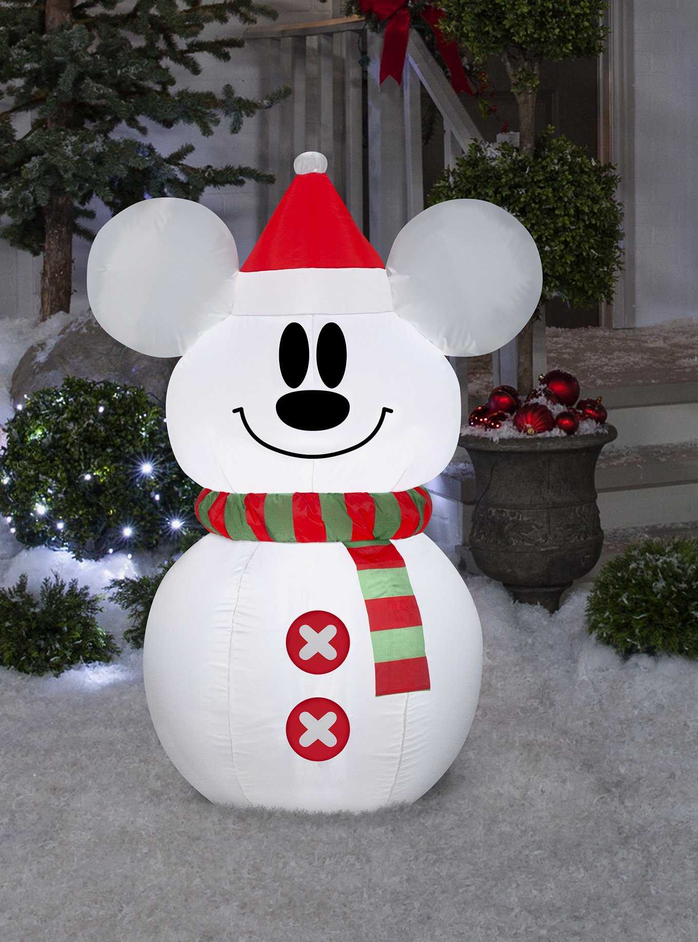Disney Mickey Mouse Snowman Airblown, , hi-res