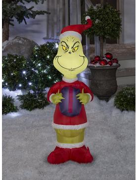 Grinch With Present Airblown, , hi-res