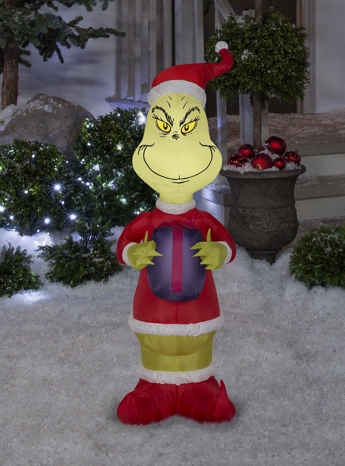 Grinch With Present Airblown, , hi-res