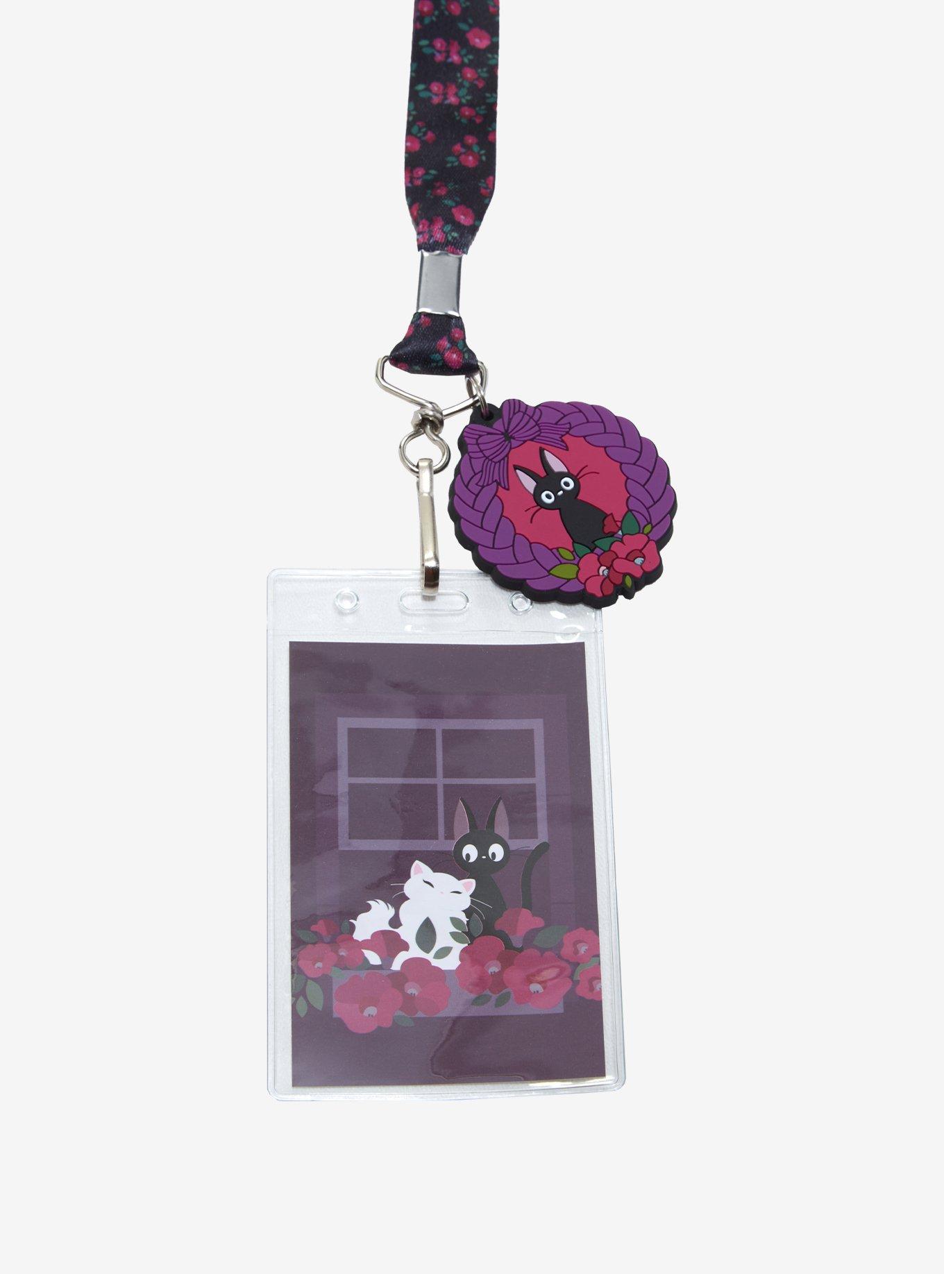 Studio Ghibli Kiki's Delivery Service Jiji Flower Lanyard, , hi-res