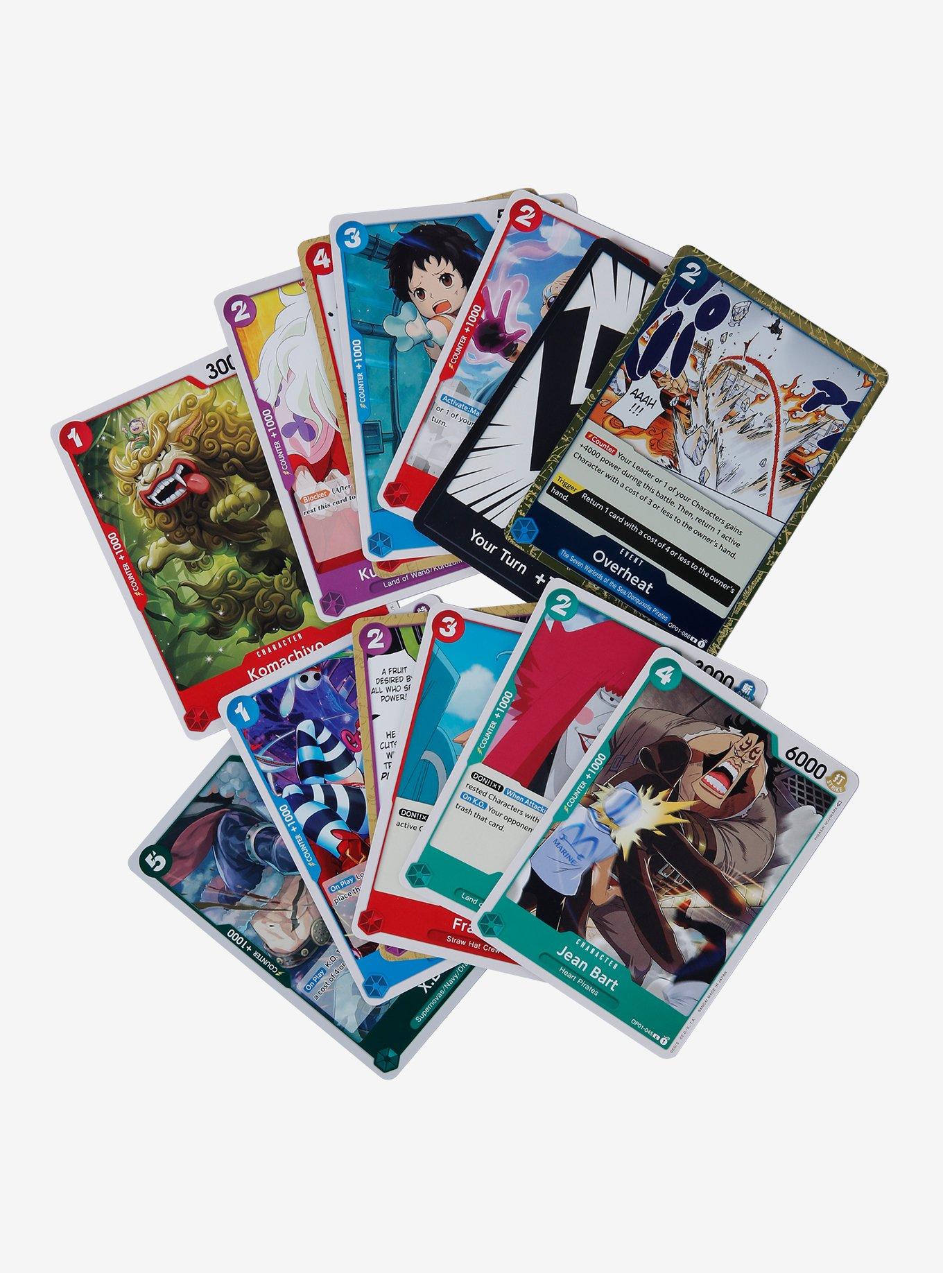 One Piece Card Game - OP-01 Romance Dawn - Booster avec 12 cartes - Anglais  + HeartForCards (3 boosters) : : Jeux et Jouets