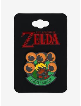 Nintendo The Legend of Zelda: Majora’s Mask Deku Mask Enamel Pin - BoxLunch Exclusive , , hi-res