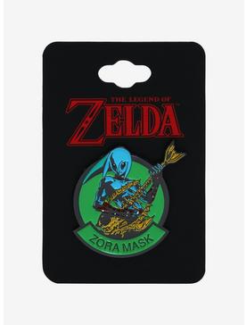 Nintendo The Legend of Zelda: Majora’s Mask Zora Mask Enamel Pin - BoxLunch Exclusive, , hi-res