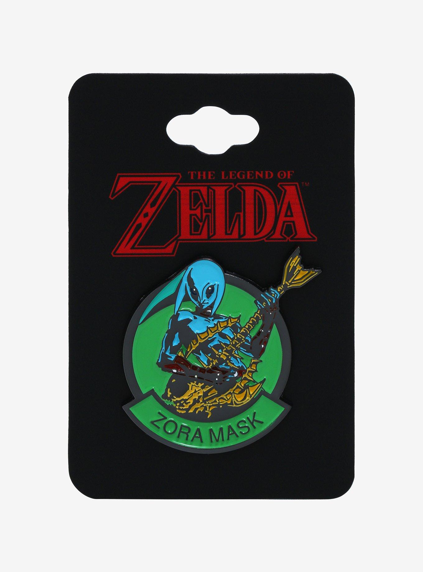 Nintendo The Legend of Zelda: Majora&rsquo;s Mask Zora Mask Enamel Pin - BoxLunch Exclusive, , alternate