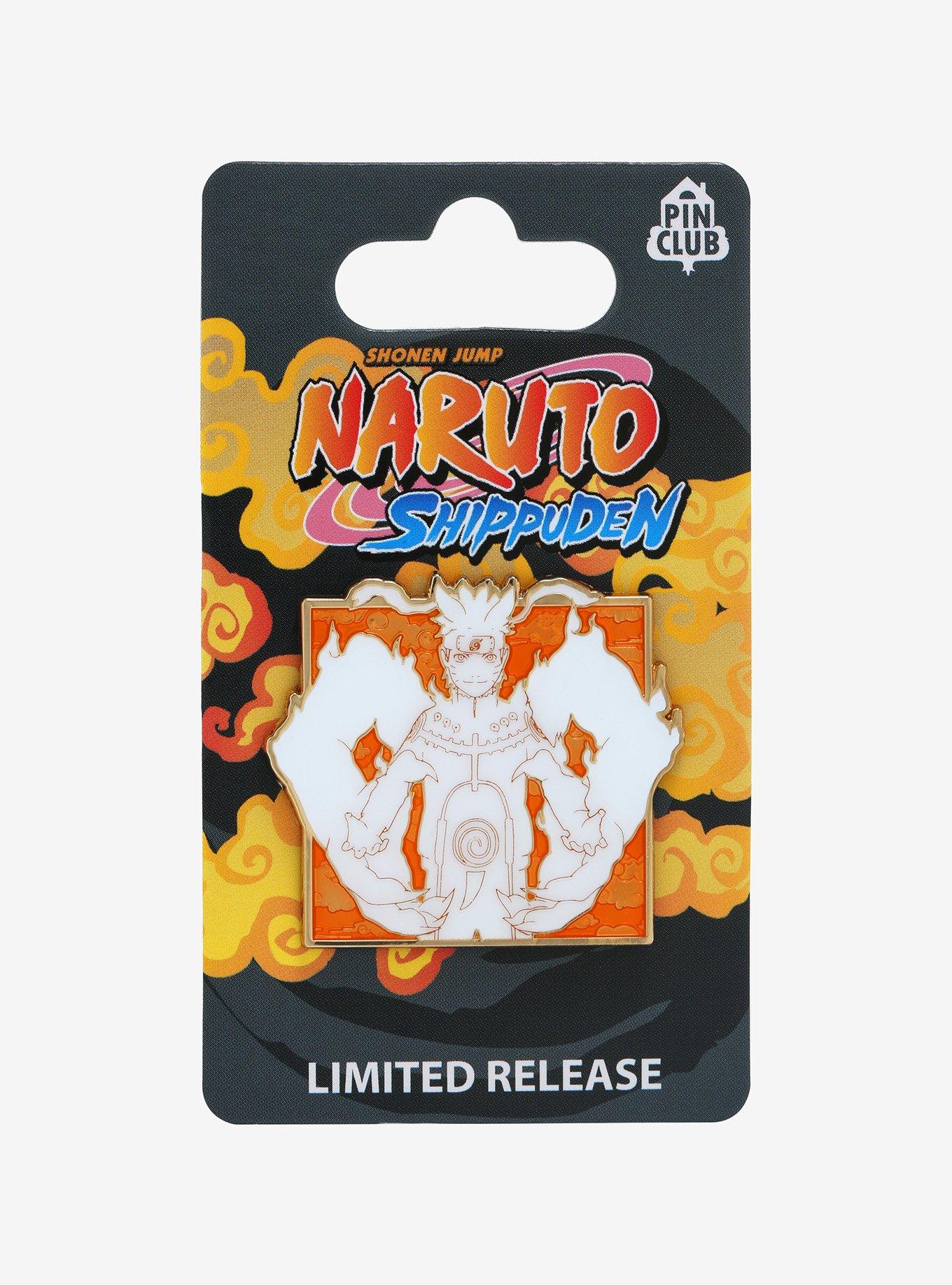 Naruto Shippuden Nine-Tails Chakra Cloak Naruto Silhouette Enamel Pin - BoxLunch Exclusive, , alternate
