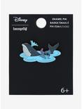 Loungefly Disney Lilo & Stitch Waving Stitch & Whale Enamel Pin - BoxLunch Exclusive , , alternate