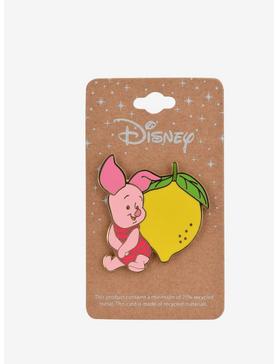 Disney Winnie the Pooh Piglet with Lemon Enamel Pin - BoxLunch Exclusive, , hi-res