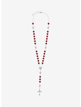 Angel Heart Rosary Necklace, , hi-res