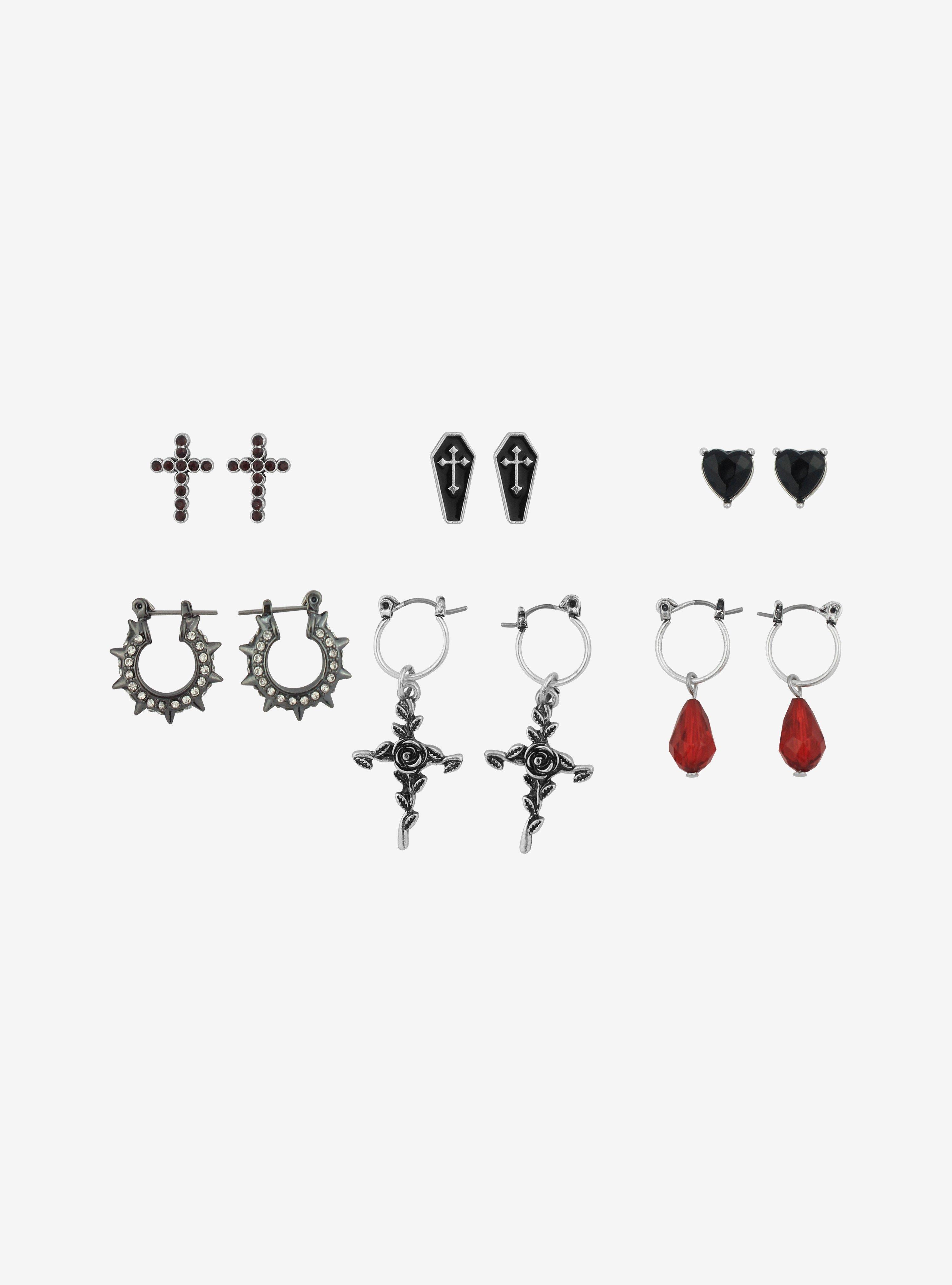 Coffins & Jewels Earring Set, , alternate