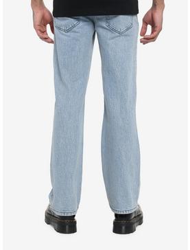 Friday The 13th Jason Voorhees Mask Straight Leg Jeans, , hi-res