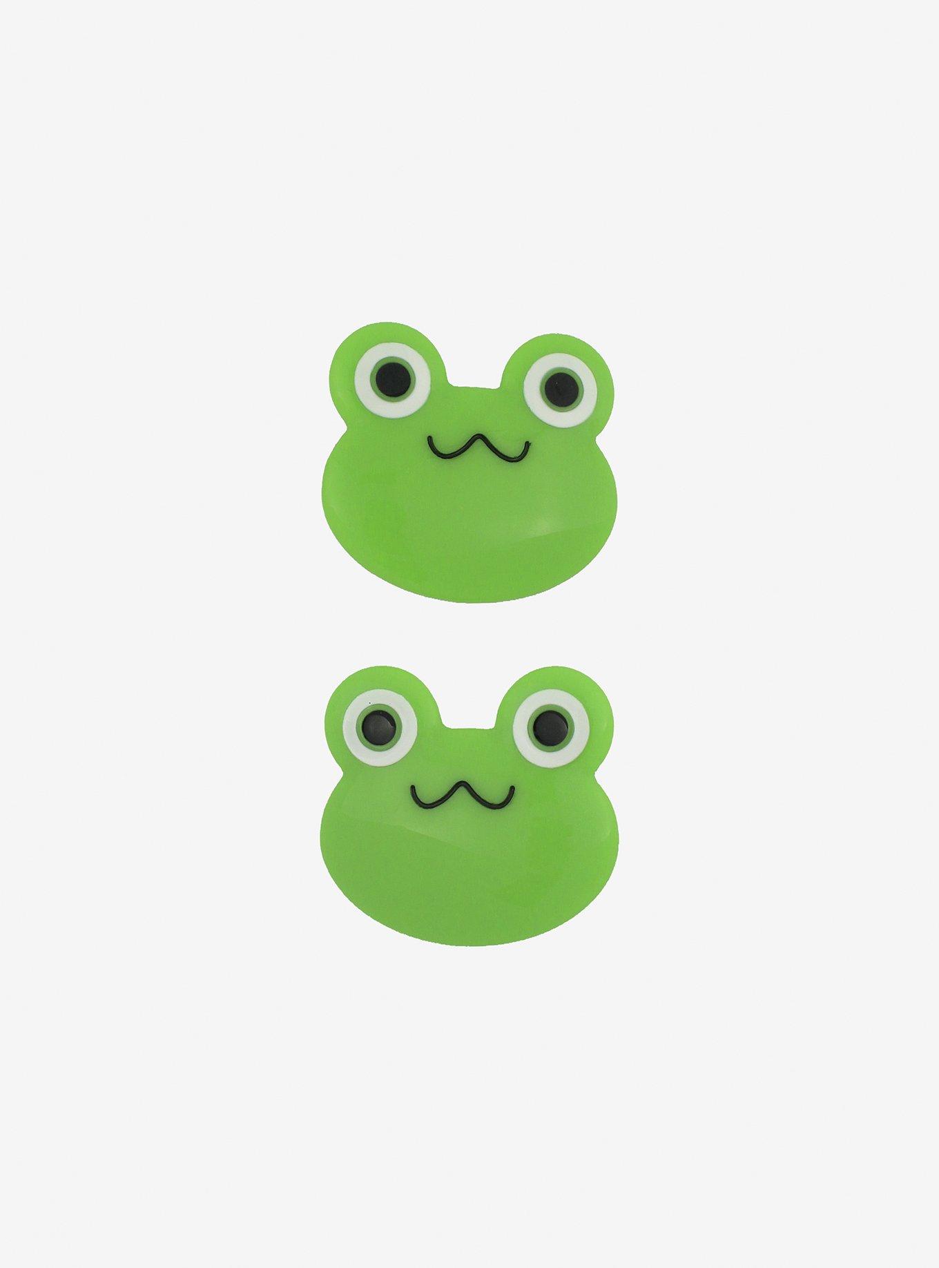 Figural Frog Hair Clip Set, , alternate