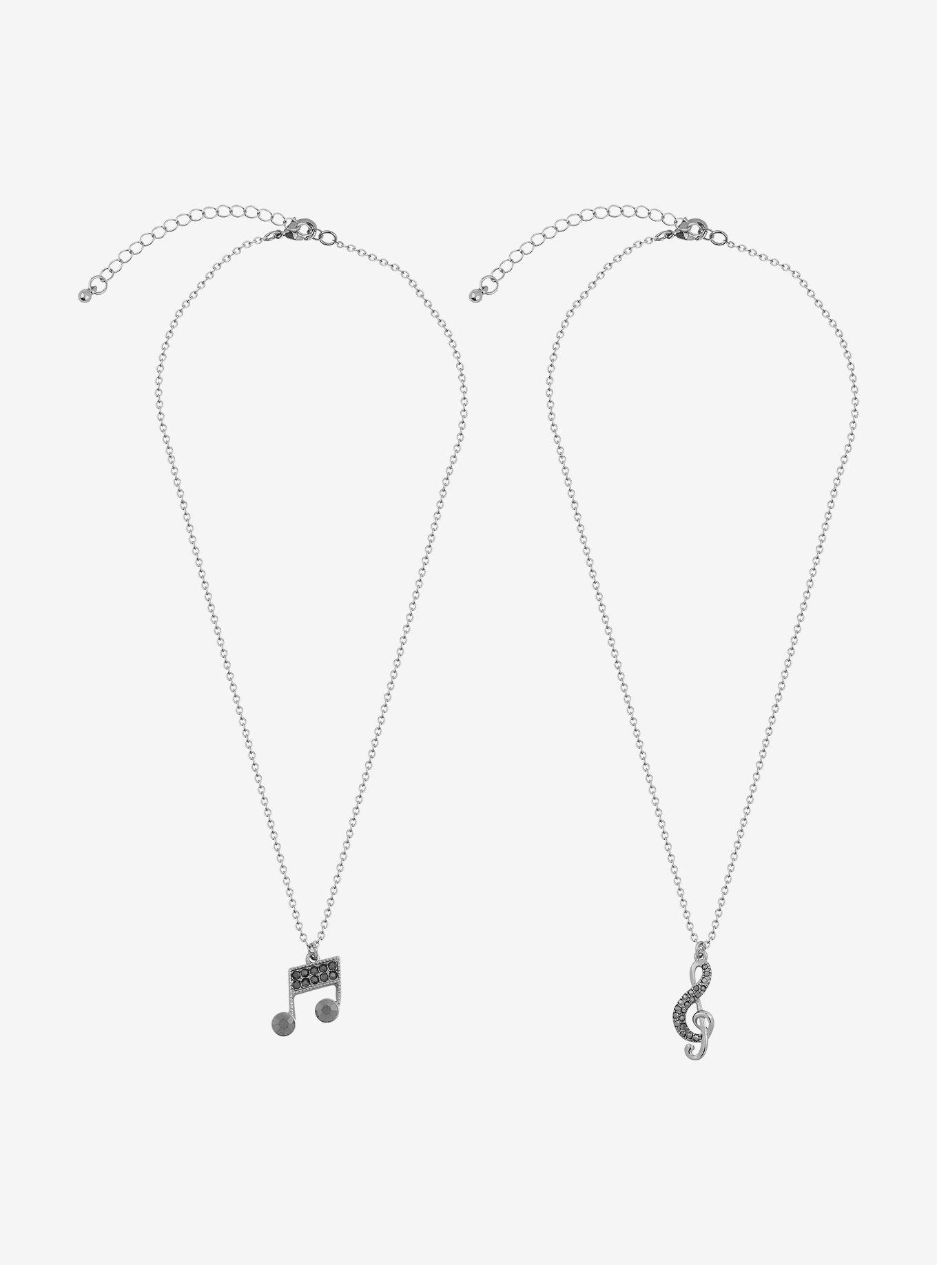 Musical Notes Best Friend Necklace Set, , alternate
