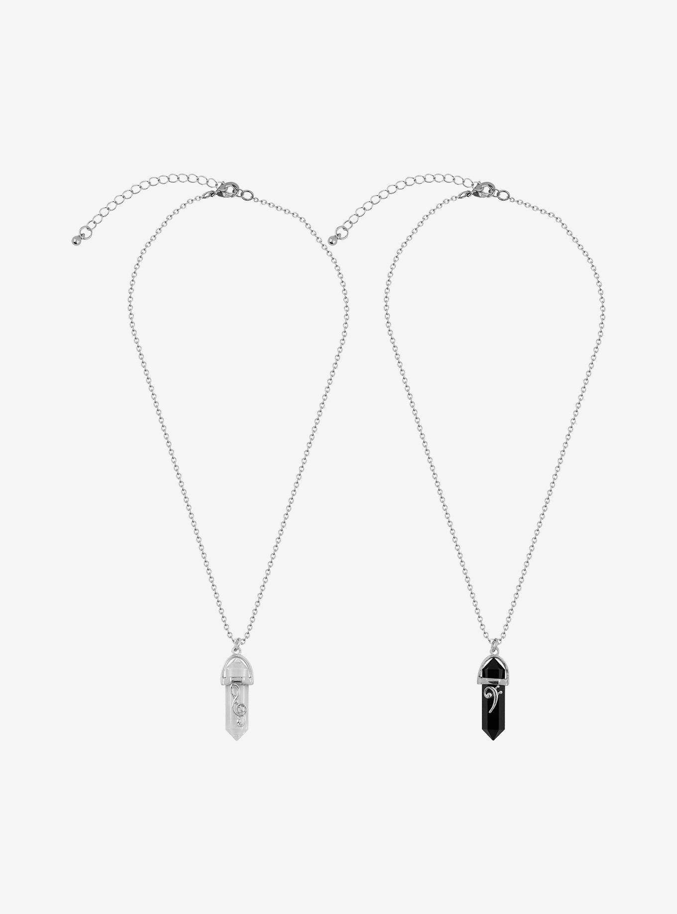 Musical Note Crystal Best Friend Necklace Set, , alternate