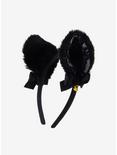 Black Lace Cat Ear Headband, , alternate