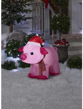 Airblown Inflatable Christmas Pig, , hi-res