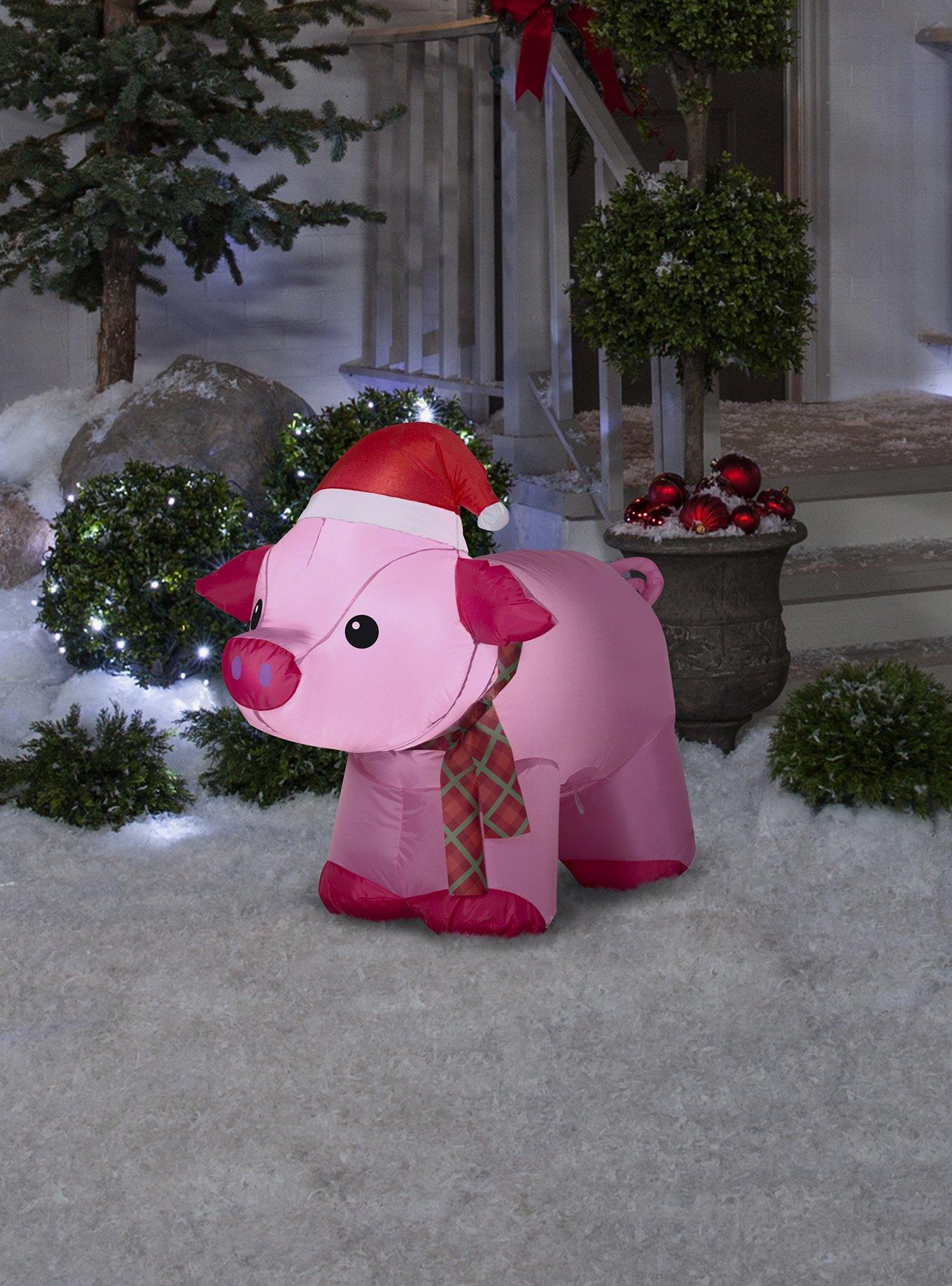 Airblown Inflatable Christmas Pig, , alternate