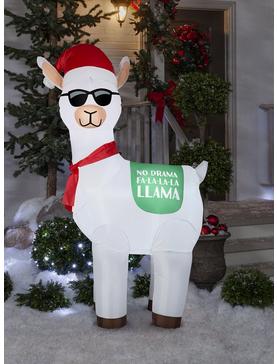 Airblown Inflatable No Drama Fa La La La Christmas Llama, , hi-res
