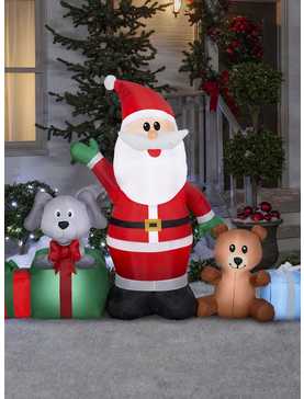Airblown Inflatable Santa And Friends, , hi-res