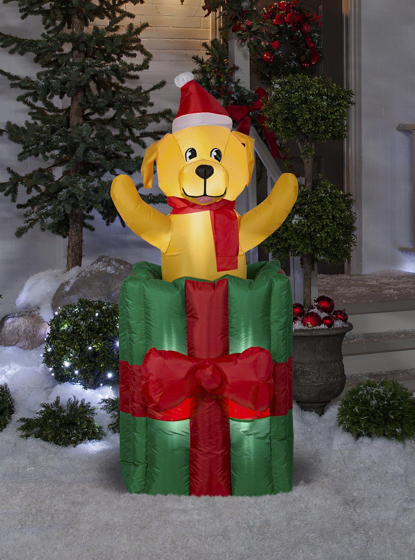 Animated Puppy In Christmas Gift Box, , hi-res