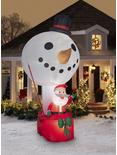 Giant Airblown Inflatable Snowman Hot Air Balloon With Santa, , alternate