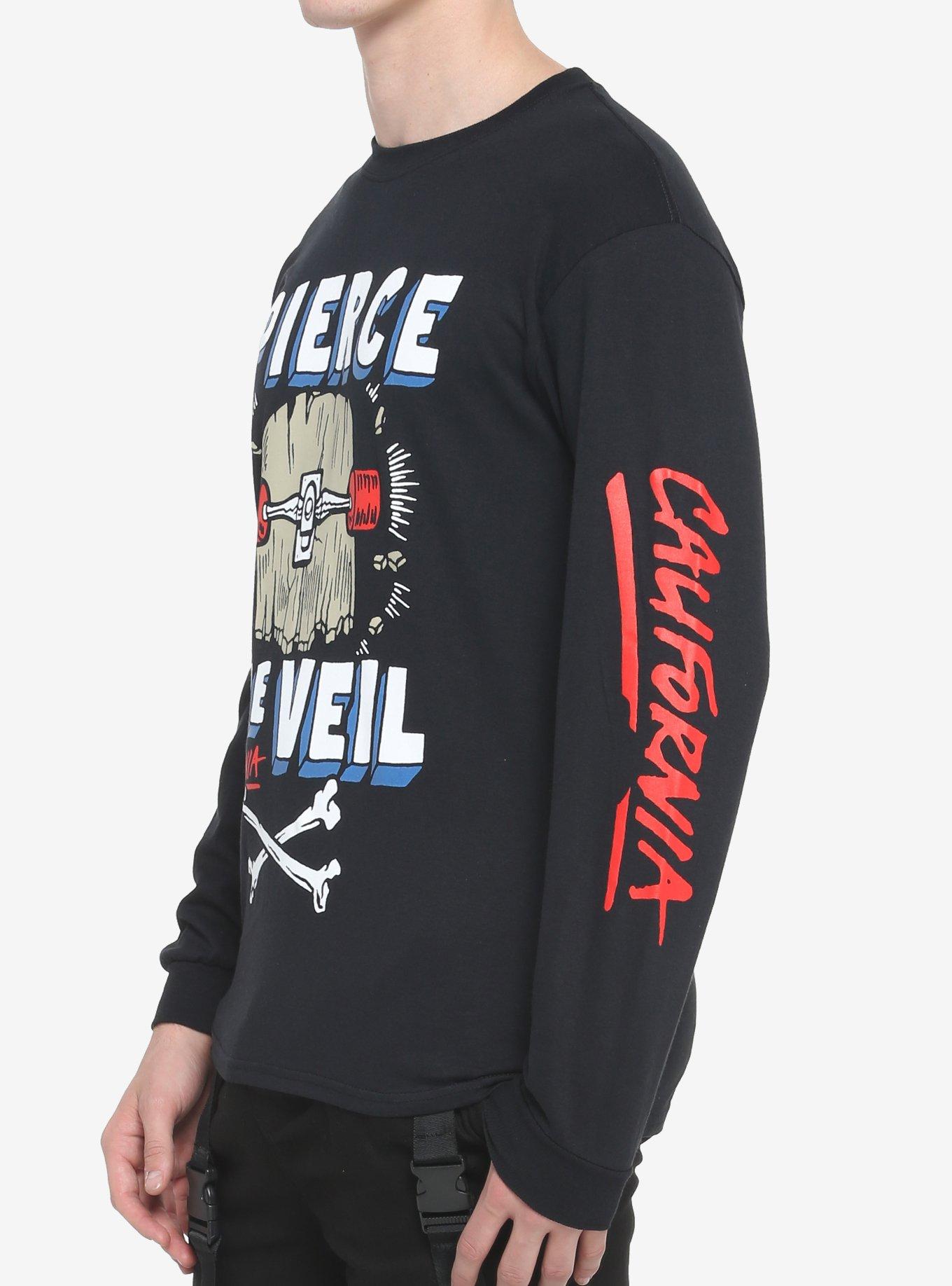 Pierce The Veil Skateboard Long-Sleeve T-Shirt, BLACK, alternate