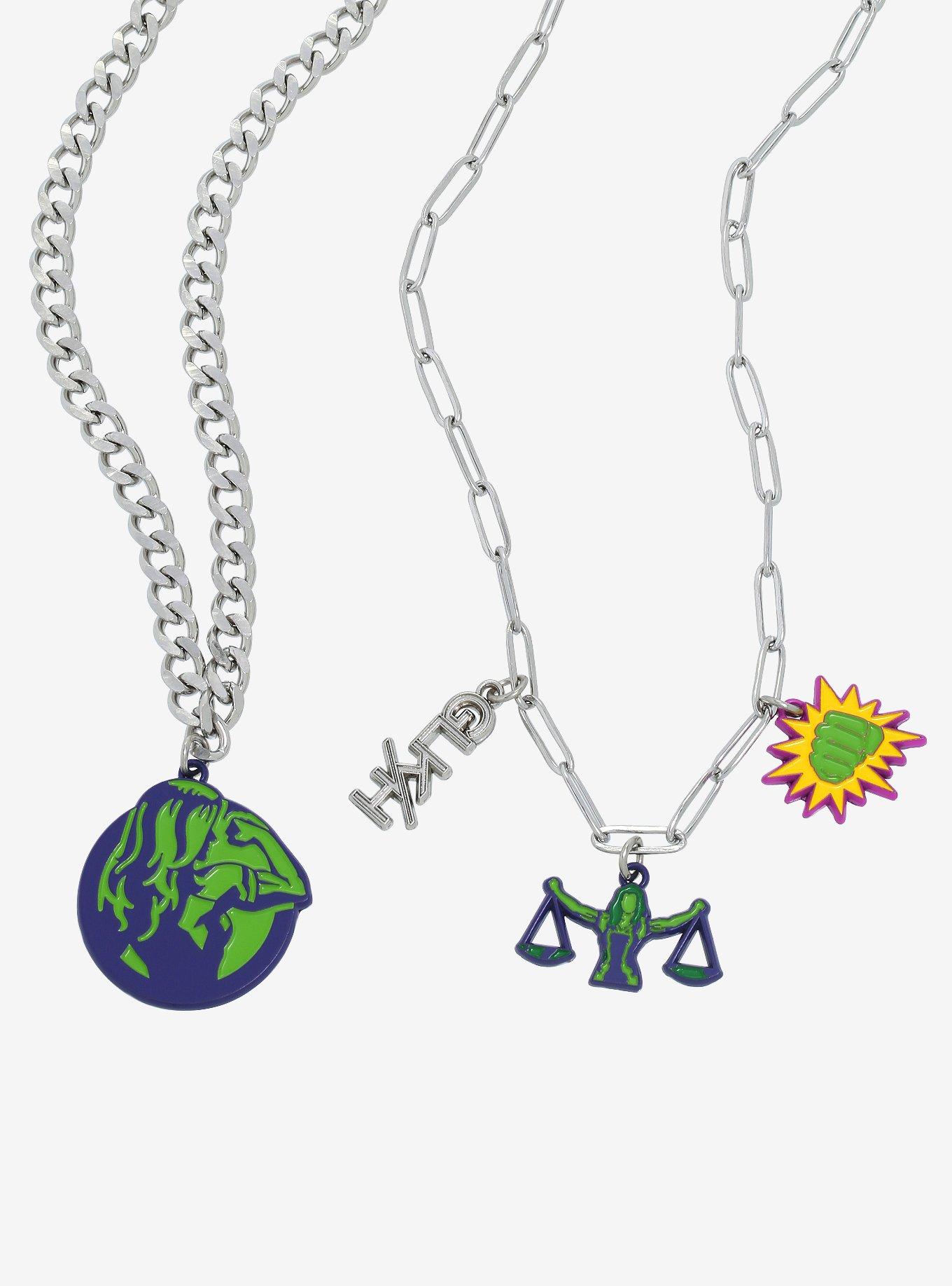 Marvel She-Hulk: Attorney At Law Icon Necklace Set, , alternate