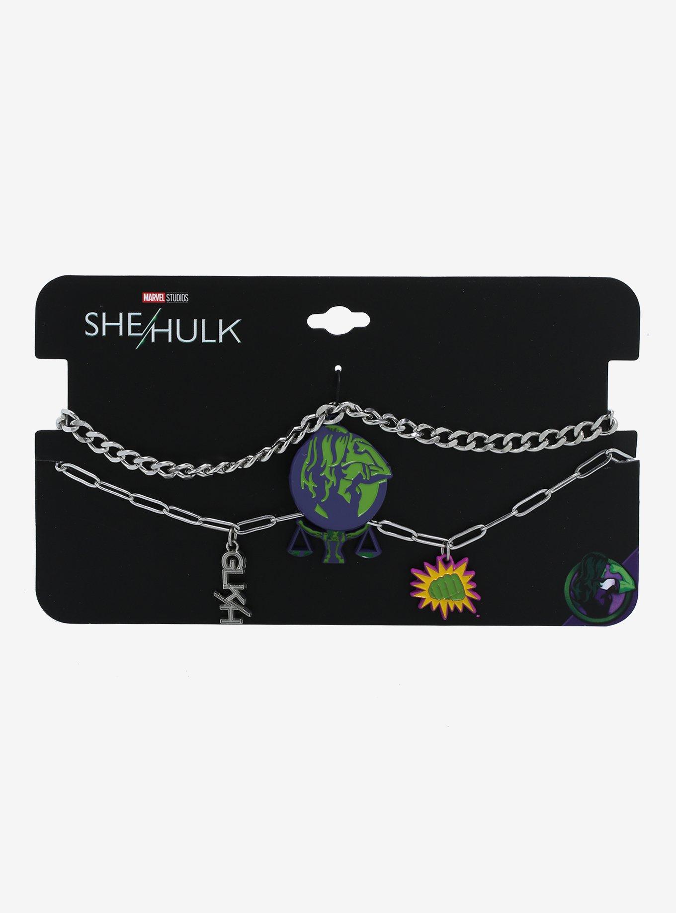 Marvel She-Hulk: Attorney At Law Icon Necklace Set, , alternate